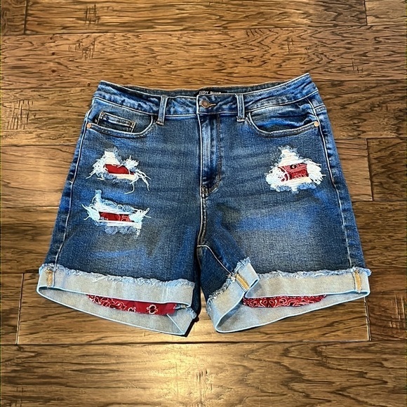 Judy Blue 5” Inseam High Rise Shorts Size 1XL - Picture 1 of 16